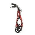 thumbnail image 5 of Medline Steel Rollator with 8" Wheels, Red, Knockdown, 5 of 5