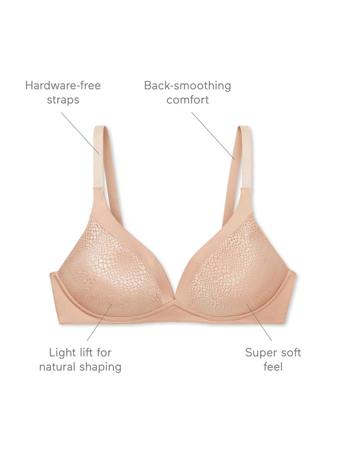Warner's Wirefree Contour Bra (RM9051E), Sizes 36B-38D