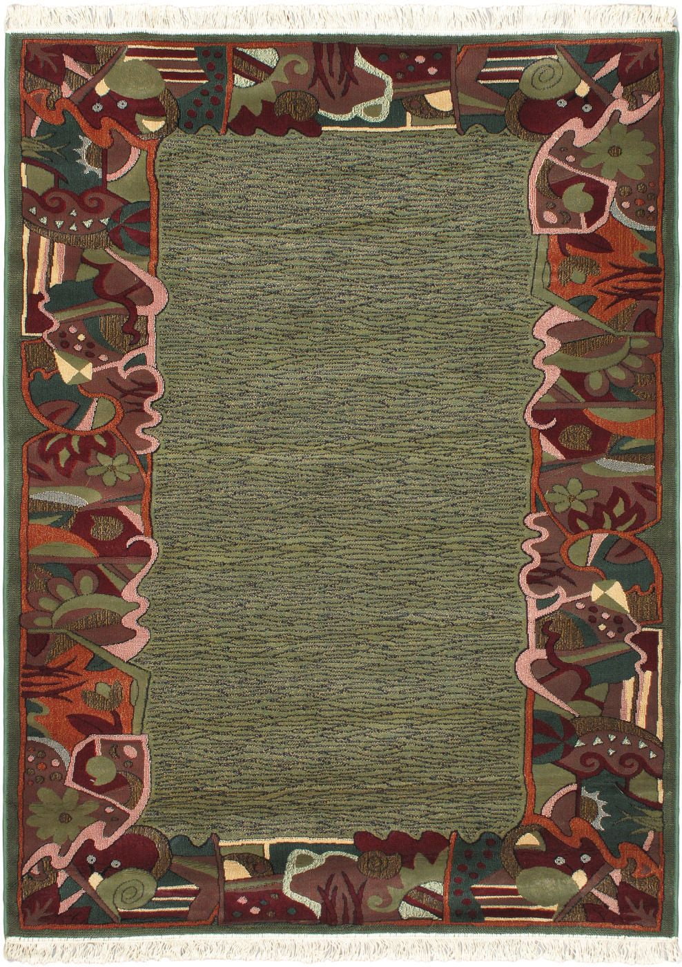 eCarpetGallery Lotus Mod Dark Red, Teal Rug 5'7" X 7'5" Walmart Canada