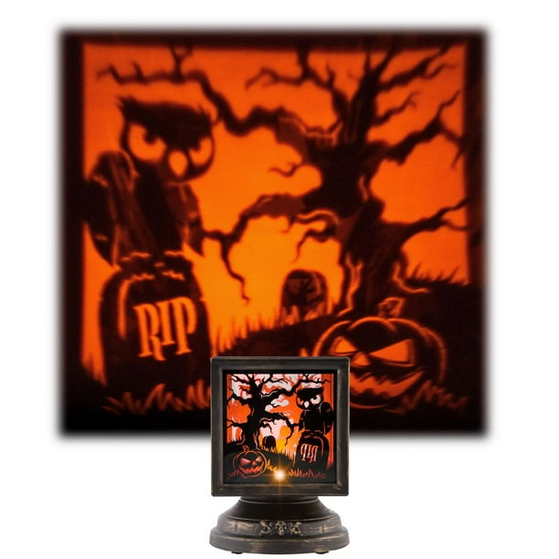 Scène de Hibou CubeXCube de Projection de Spectacle de Lumière d'Halloween (Orange)
