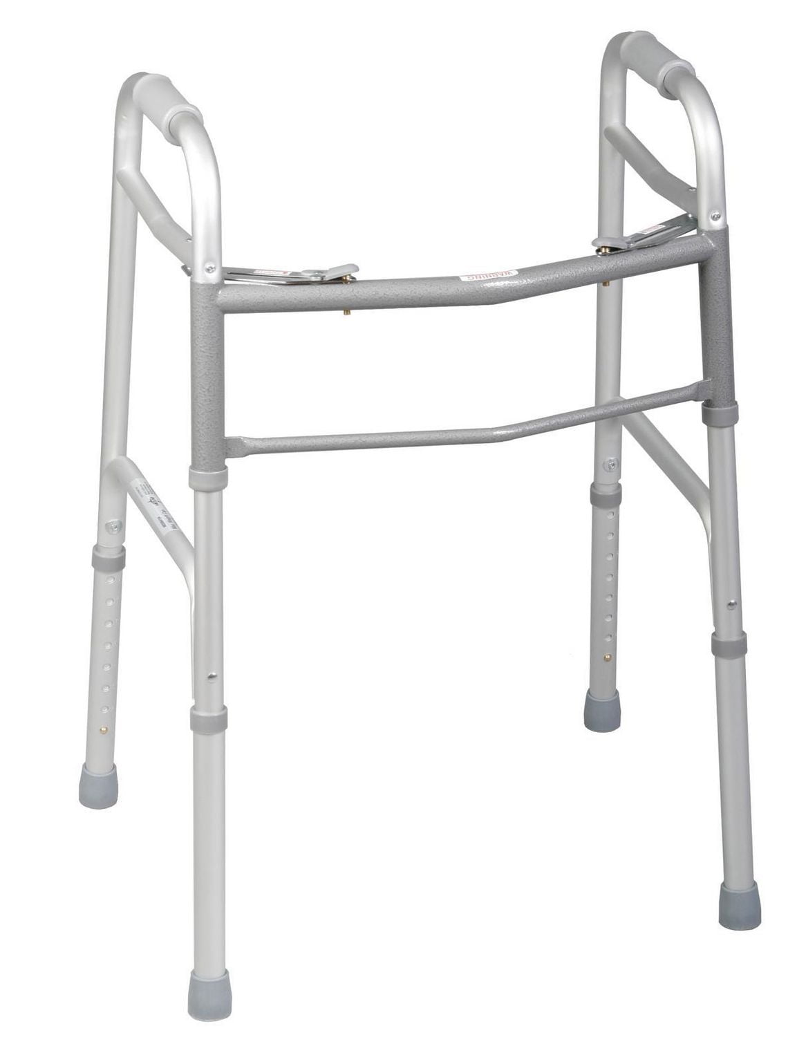 Medline Junior Walker, 2 boutons, pliable, réglable 1"