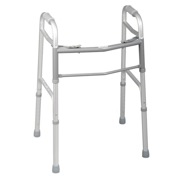 Medline Junior Walker, 2 Button, Folding, 1" Adjustable