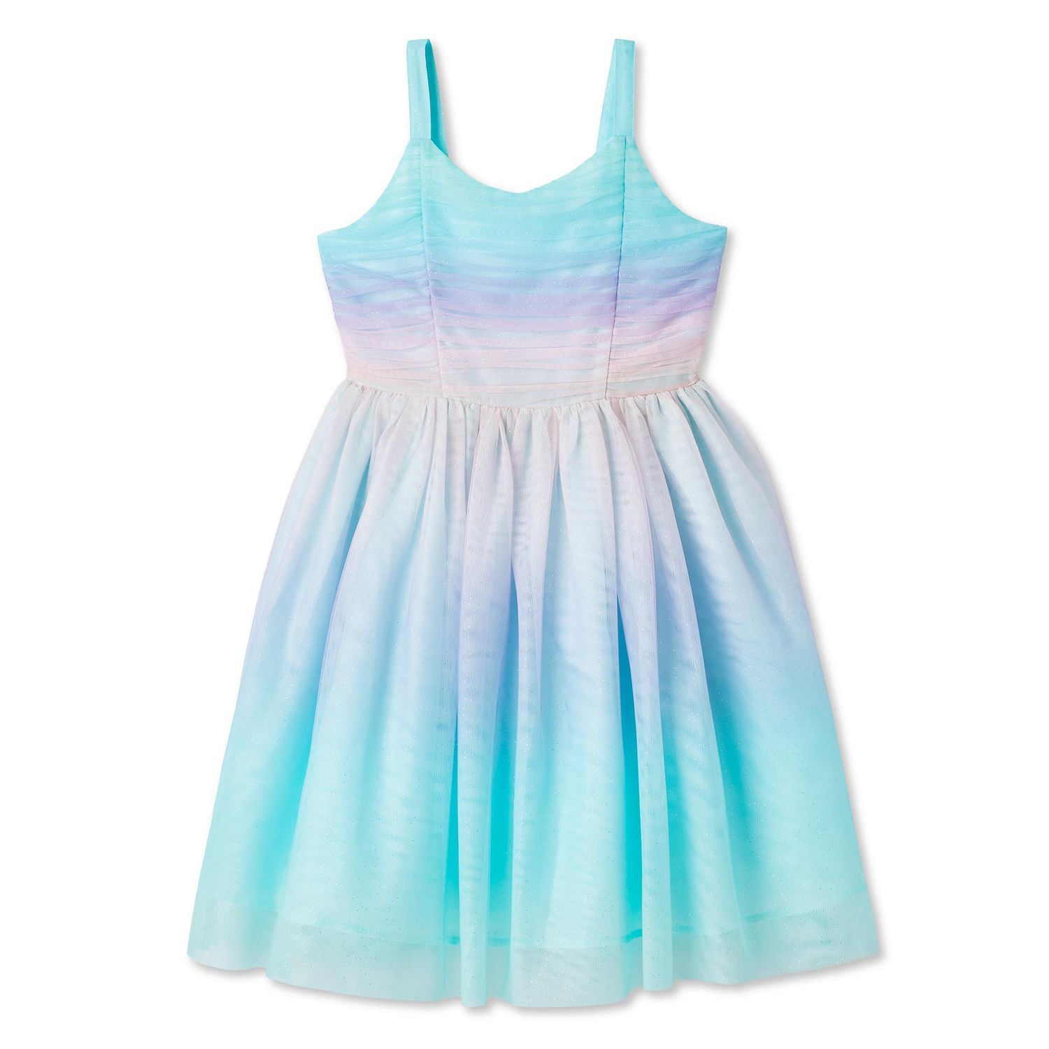 Robe arc-en-ciel en maille George pour filles