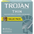 thumbnail image 1 of Trojan Thin Lubricated Latex Condoms, Value pack, 36 Count, 1 of 6