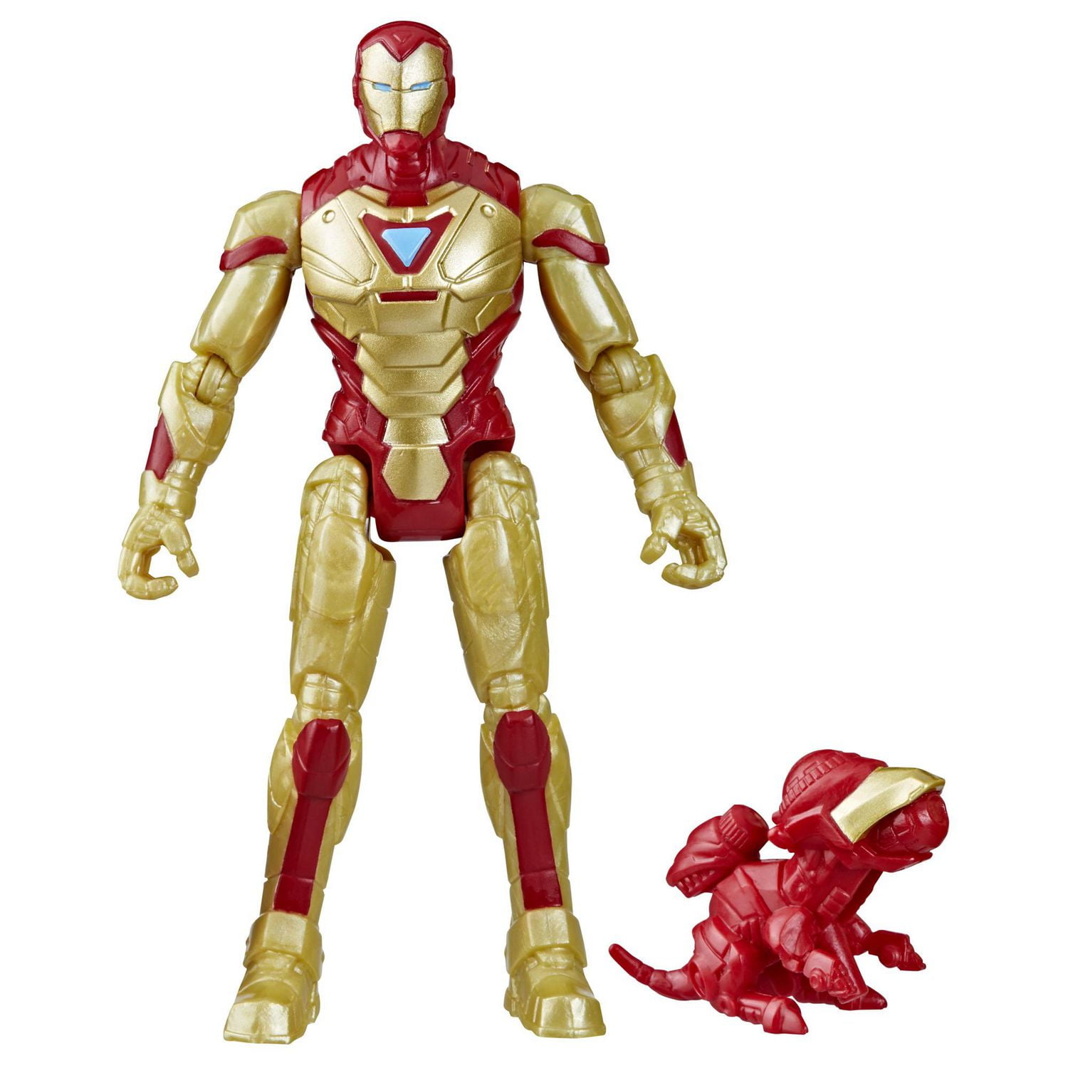 Marvel Mech Strike Mechasaurs Iron Man Action Figure 4 Inch with