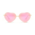 thumbnail image 2 of No Boundaries Women's Pink Heart Sunglasses, 2 of 3
