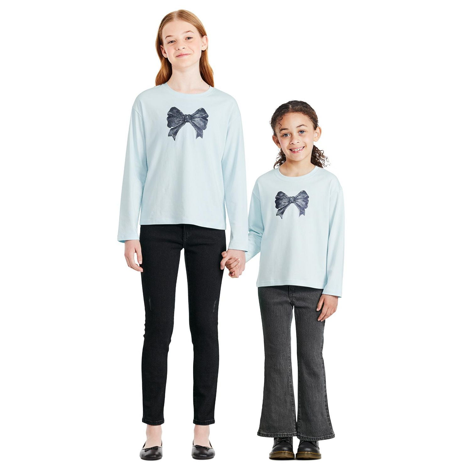 T-shirt à manches longues avec imprimé graphique George pour filles