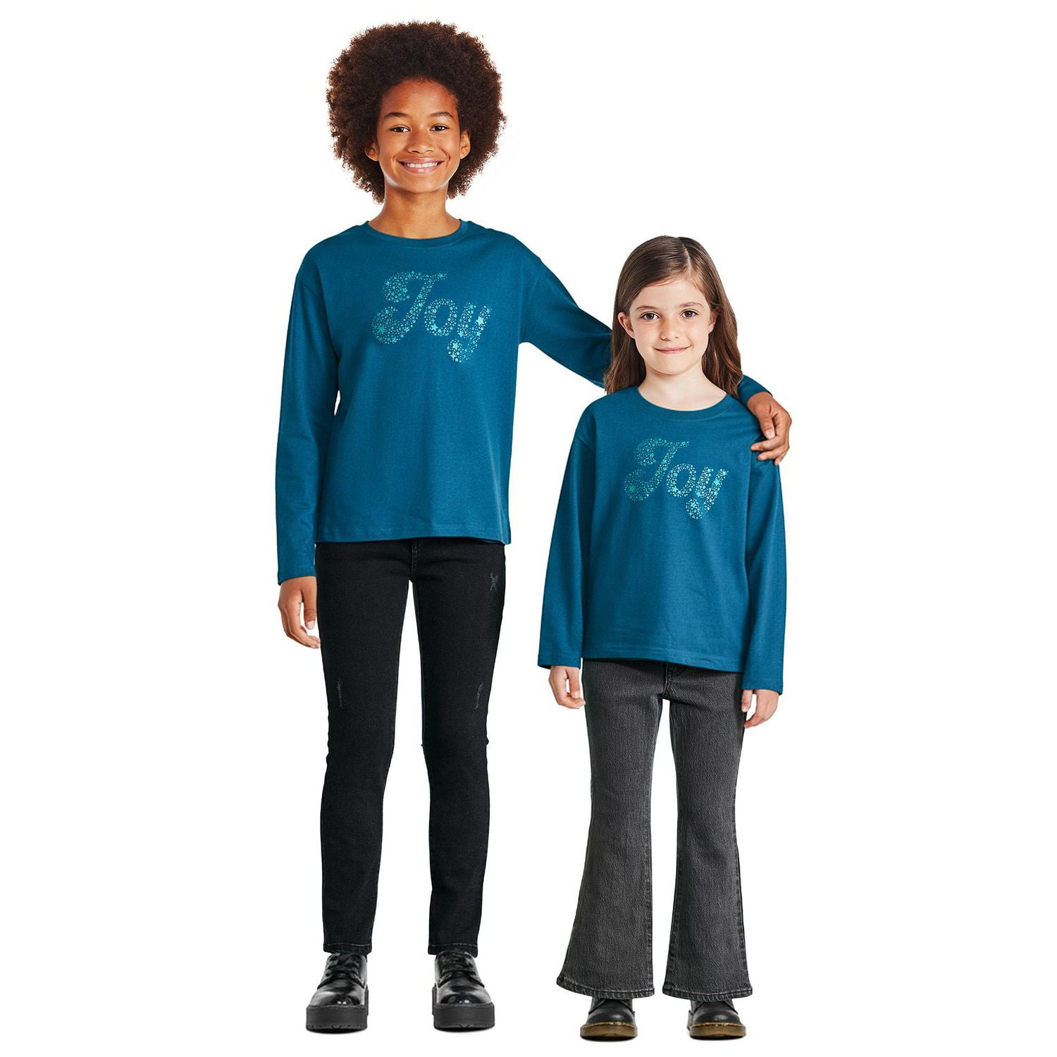 George Girls' Graphic Long Sleeve Tee