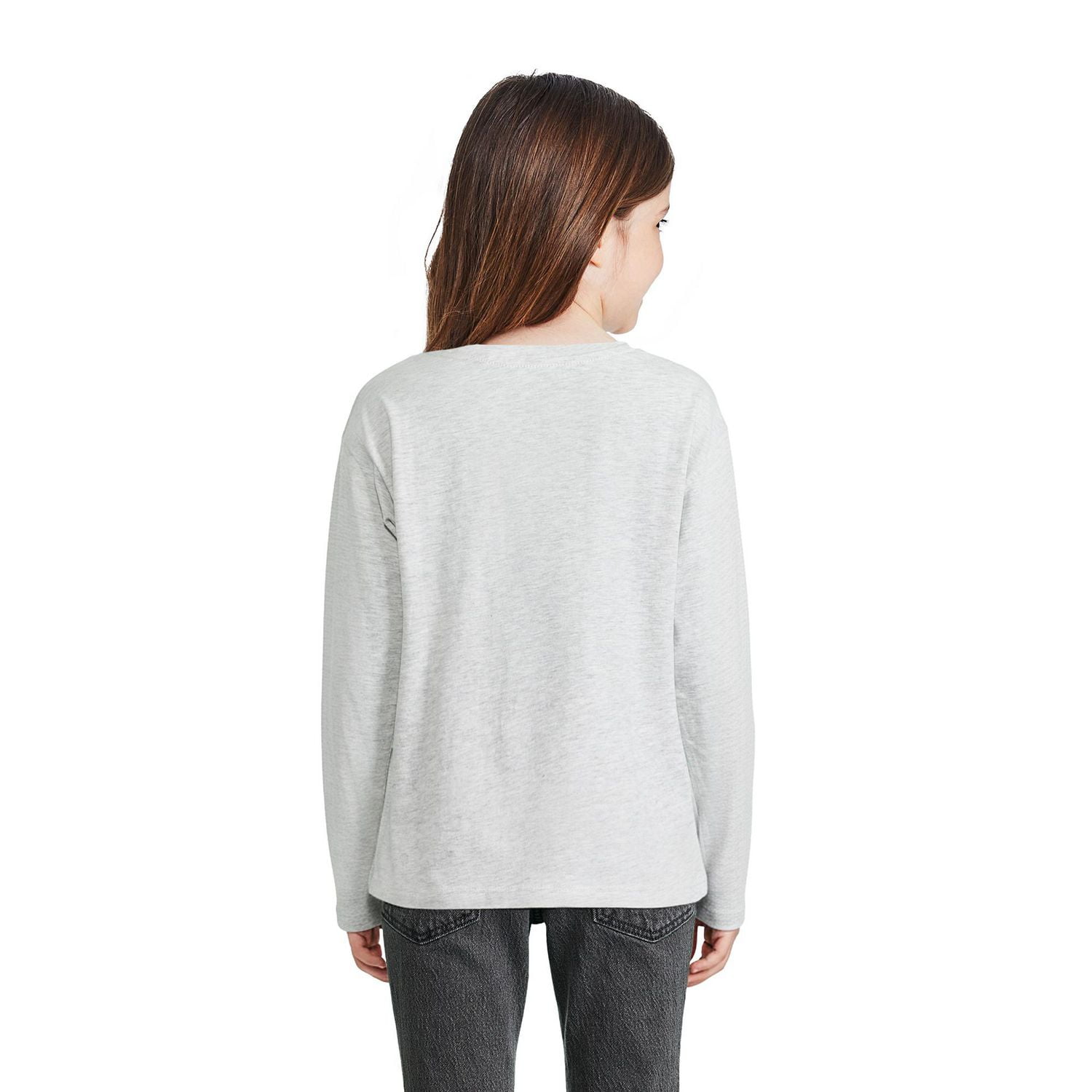 George Girls' Long-Sleeve Pocket T-Shirt