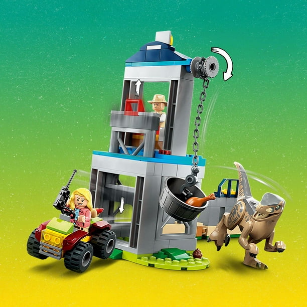 LEGO Jurassic World : Owen Grady avec un Bébé Raptor et un Pistolet  Tranquillisant 
