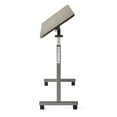 thumbnail image 2 of Medline H-Base Overbed Table with 30" x 15" Walnut Tilt Top, 2 of 3