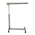 thumbnail image 3 of Medline H-Base Overbed Table with 30" x 15" Walnut Tilt Top, 3 of 3