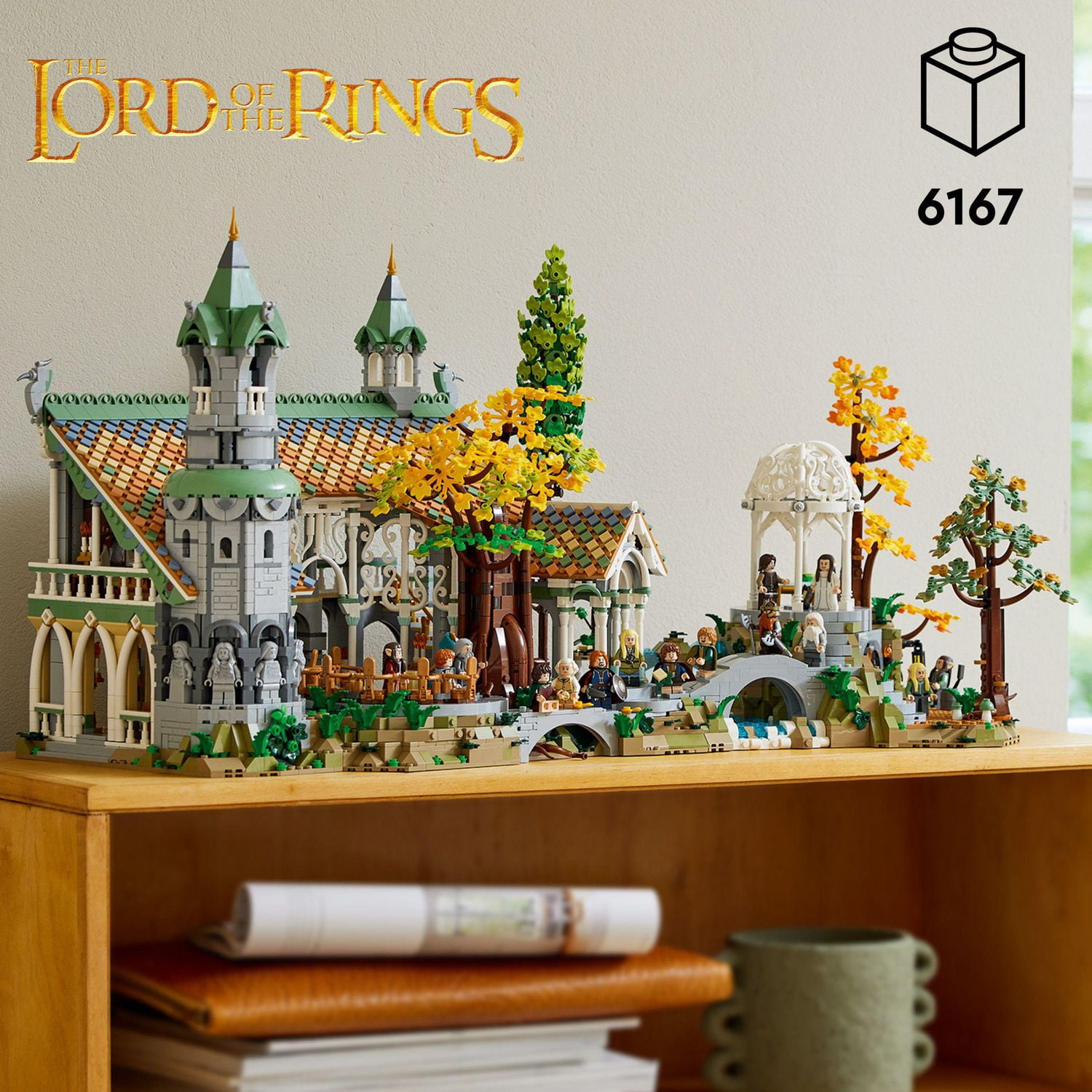 LEGO Icons THE LORD OF THE RINGS: RIVENDELL 10316 Building Model Kit for  Adults, Construct and Display a Middle-earth Valley with 15 Minifigures, A  great Graduation Gift for Fans and Movie-Lovers 