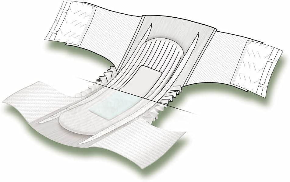 Slips de nuit FitRight Stretch Extended Wear, taille 2, pour taille 40"-70", sac de 20