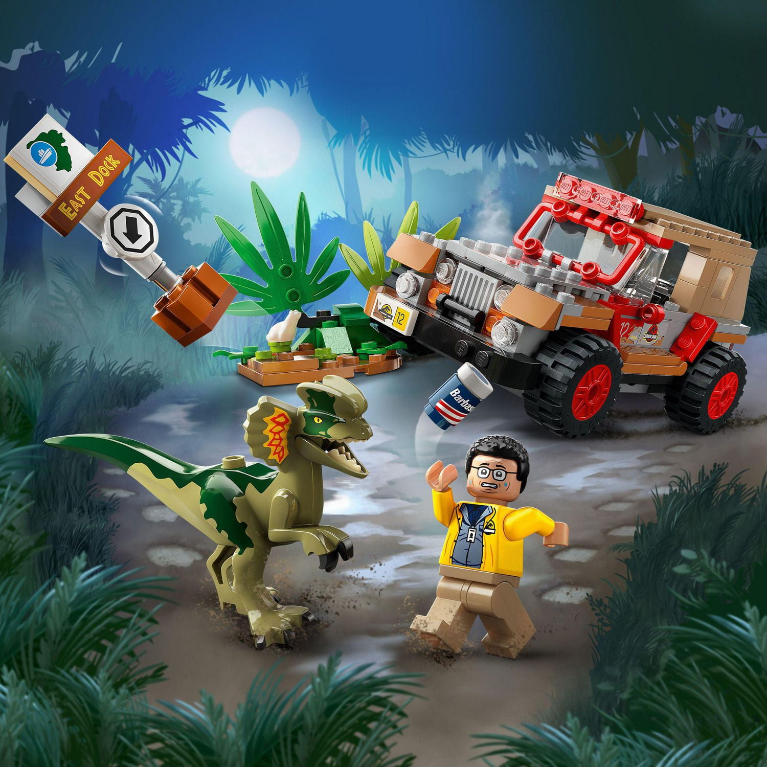 Jurassic world dilophosaurus lego sale