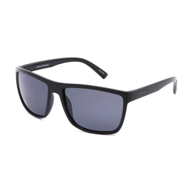 Athletic Works Polarized Black Square Sunglasses
