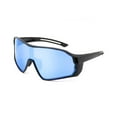 thumbnail image 1 of Workload Black and Blue Shield Sunglasses, 1 of 3