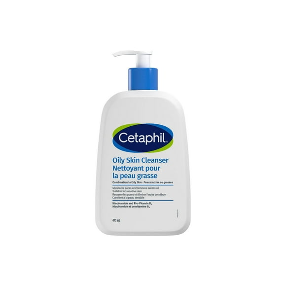 Cetaphil Oily Skin Cleanser 473ml | Gentle Foaming Daily Facial Cleanser | Ideal Face Wash for Sensitive, Combination to Oily Skin | Dermatologist Recommended