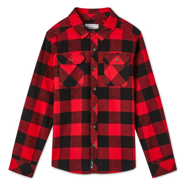 Canadiana Boys' Flannel Shirt - Walmart.ca