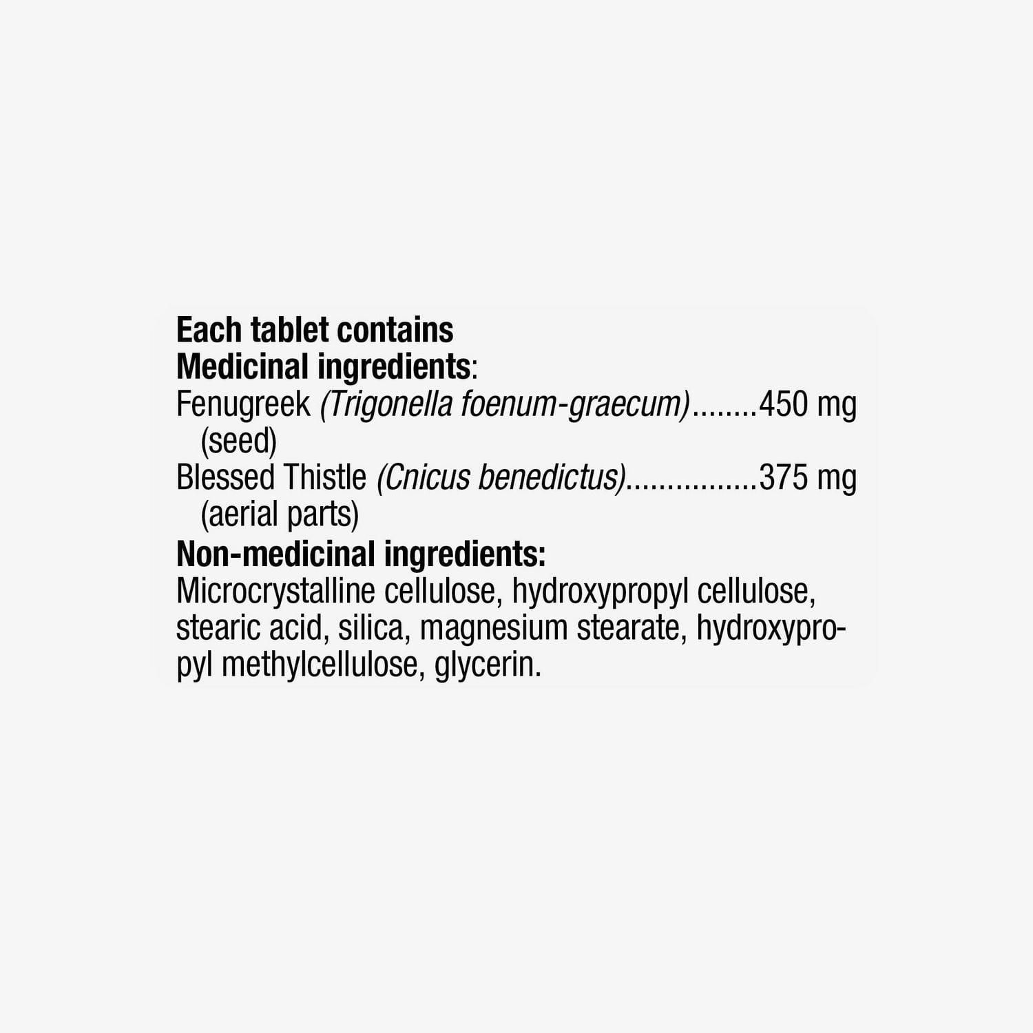 Capsules de fenugrec et Chardon Benit Nature's Way