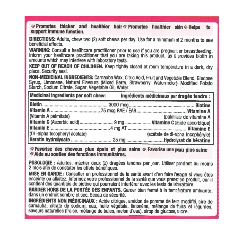 VitaBeans Cheveux, peau et ongle