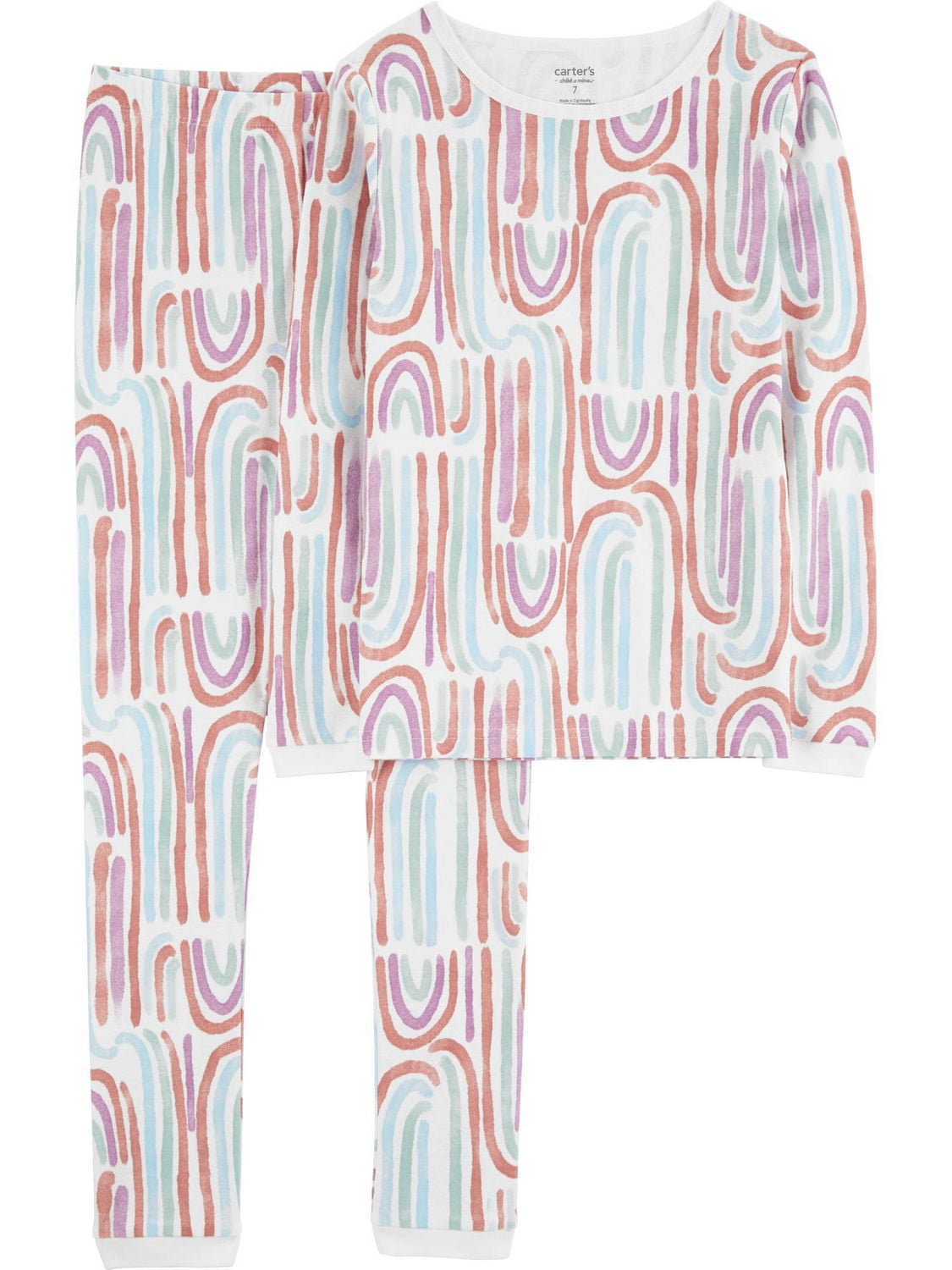 Pyjama 4 pièces pour Coton Fille Carter's Child of Mine – Oiseaux verts