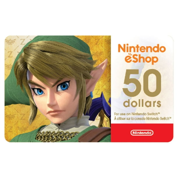 Nintendo eShop $50 Carte Cadeau (Code Numérique)