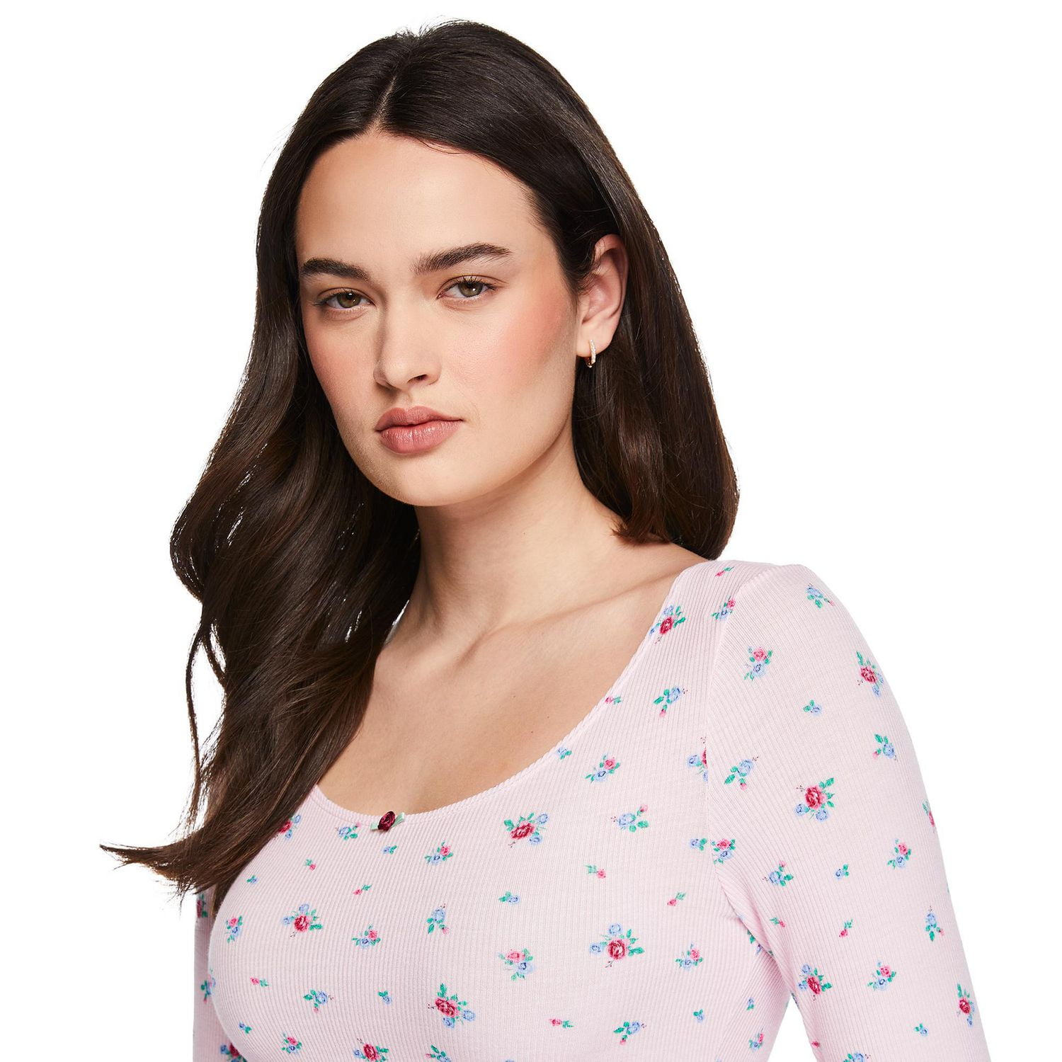 No Boundaries Women's Two Piece Pajama Set