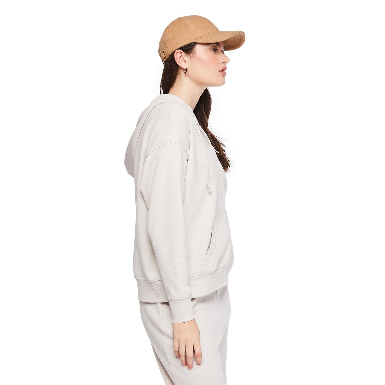 No Boundaries Women's Oversized Full Zip Hoodie