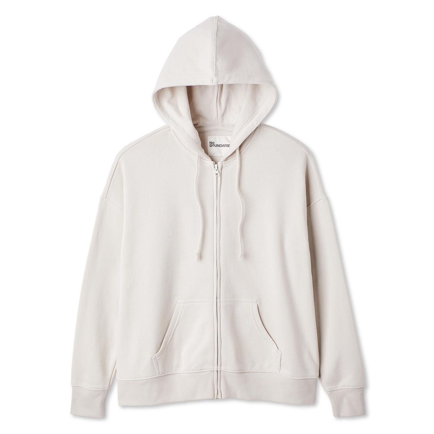 No Boundaries Women's Oversized Full Zip Hoodie