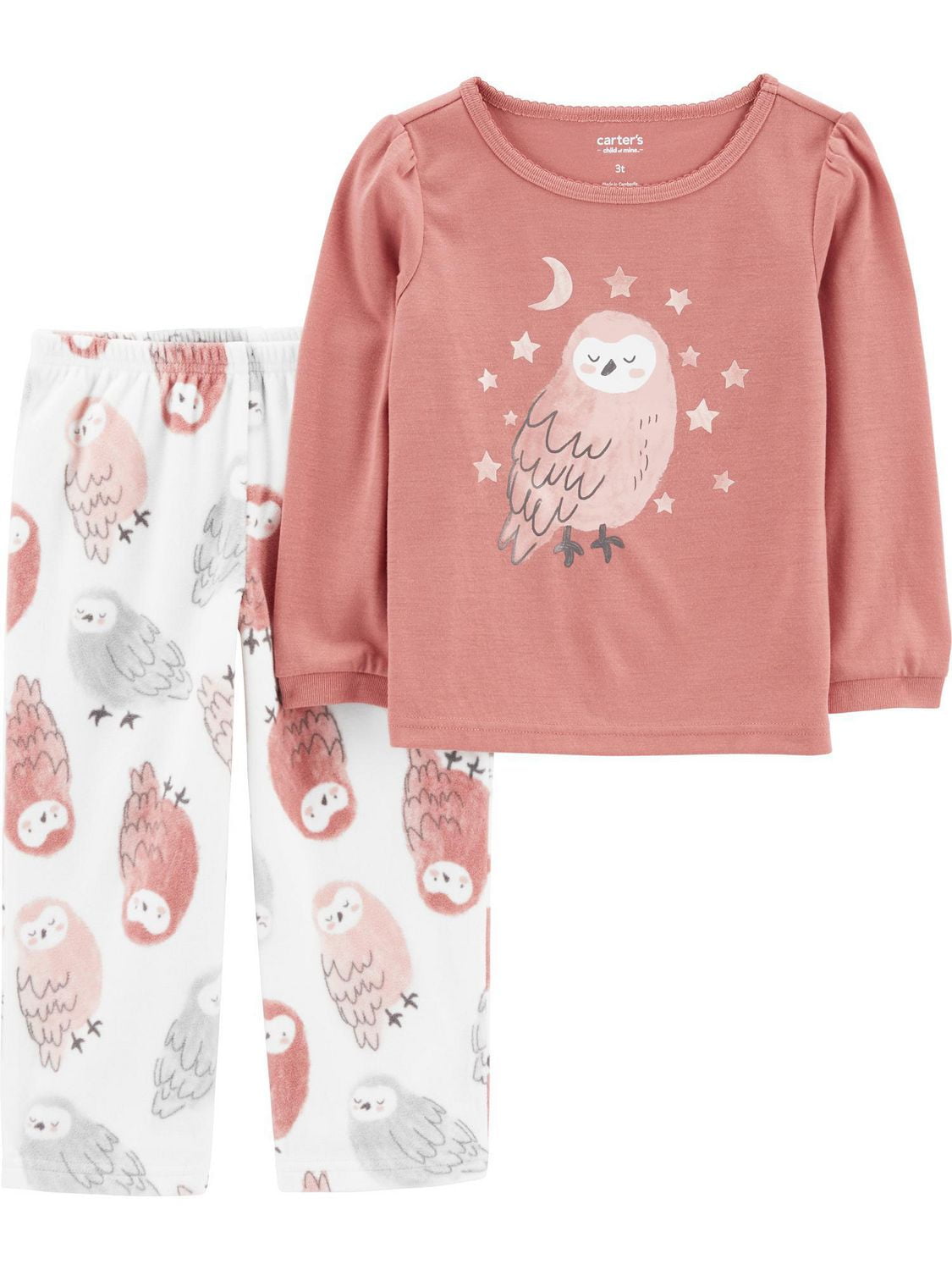 Carter's Child of Mine 2pc PJ - Pink Owl