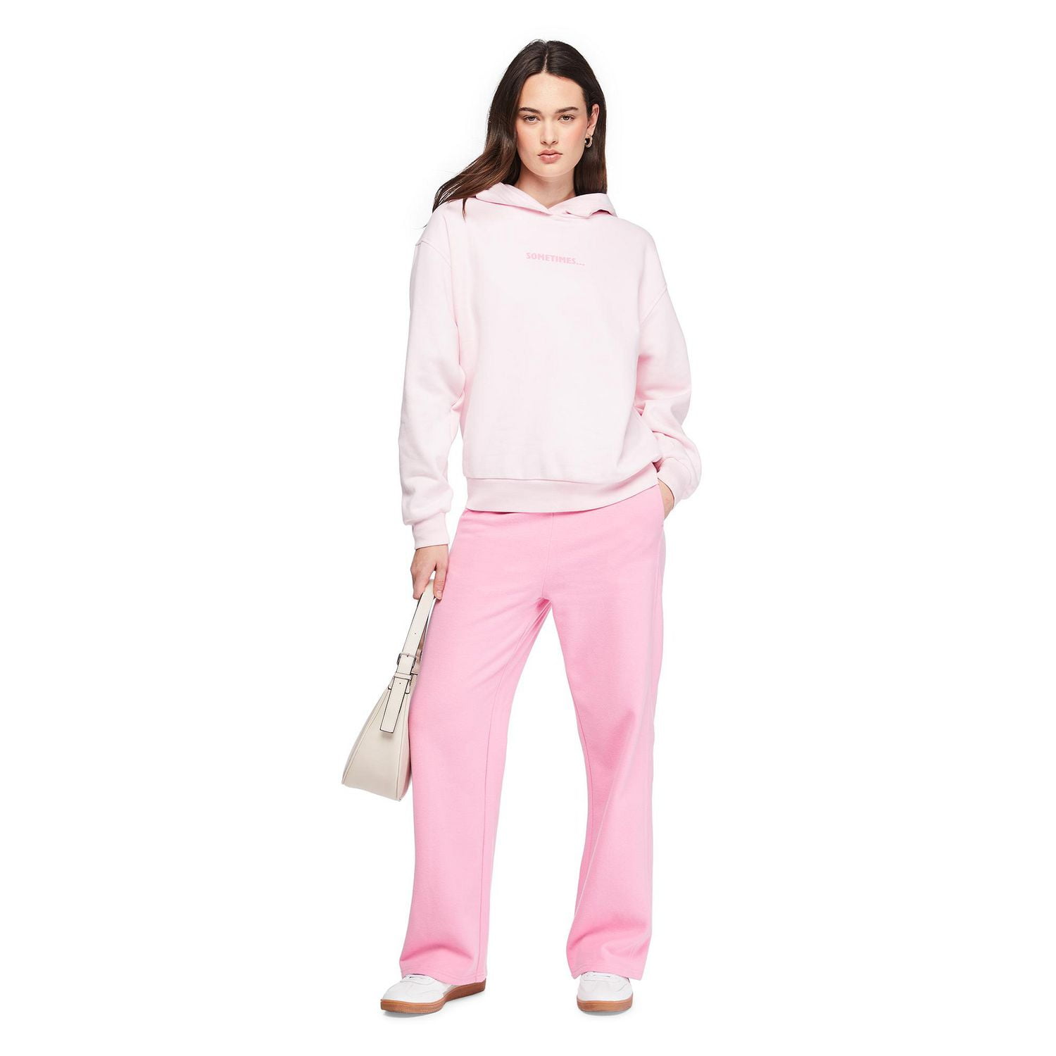 Haut à capuchon surdimensionné en molleton No Boundaries pour femmes