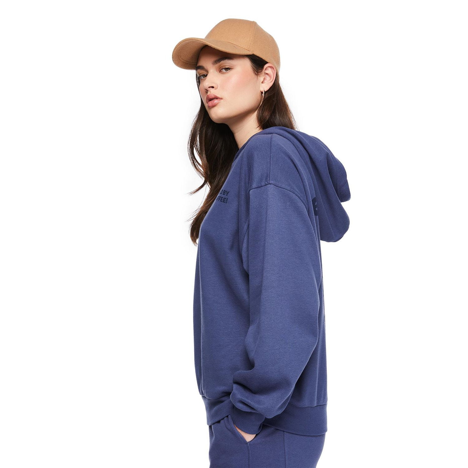 No Boundaries Women's Oversized Fleece Hoodie