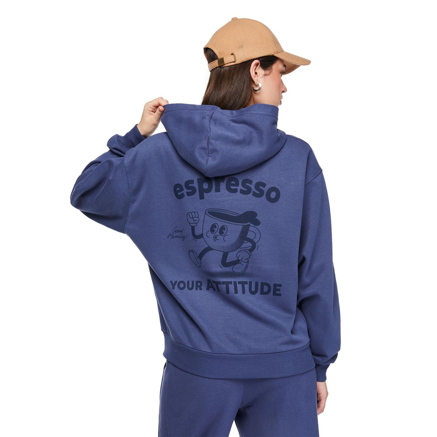 No Boundaries Women's Oversized Fleece Hoodie