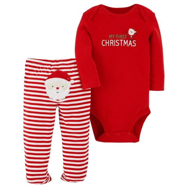 Body for baby with Christmas print, White, Kids