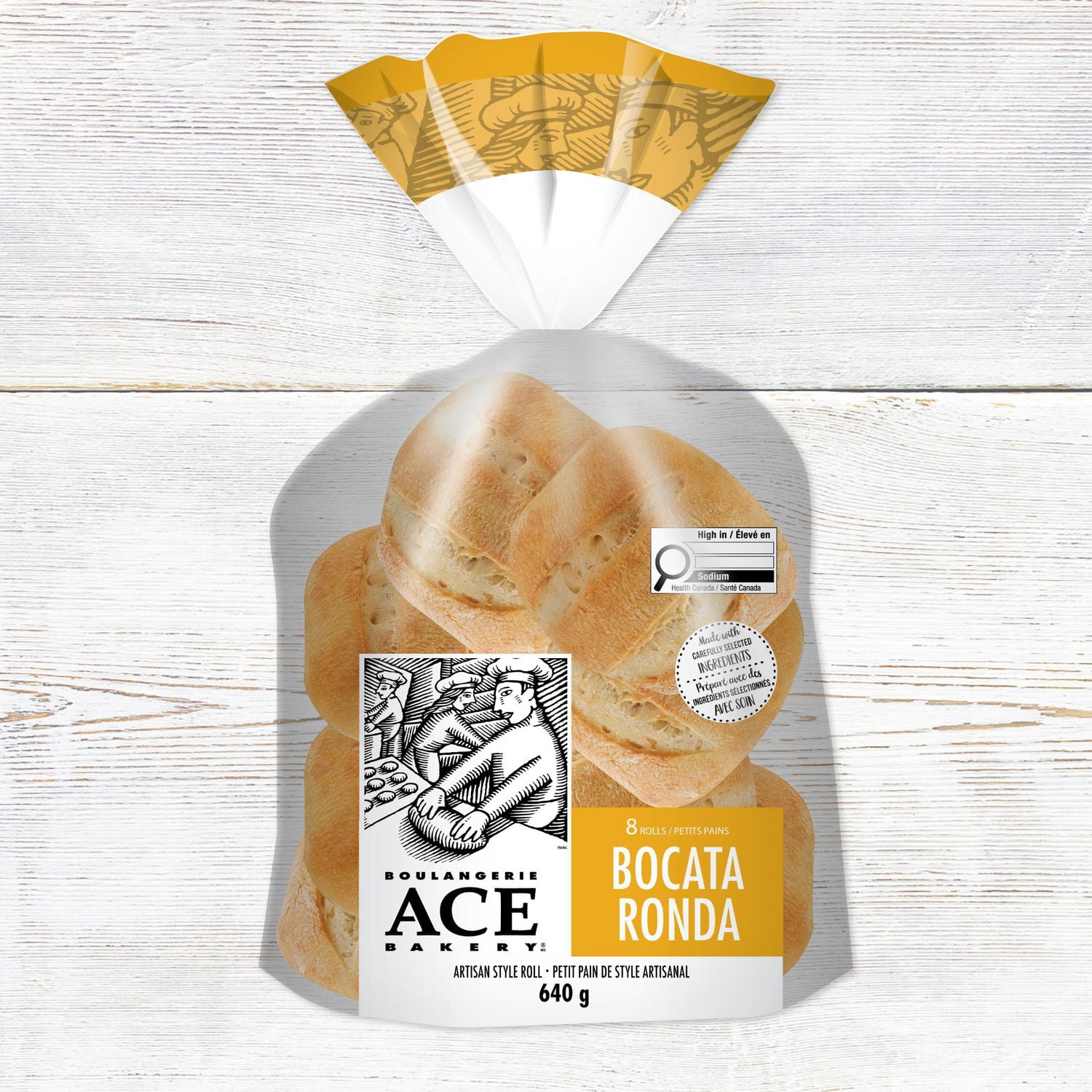 ACE Bakery® Bocata Ronda Italian Artisan Rolls, 8 pieces, 640 g total