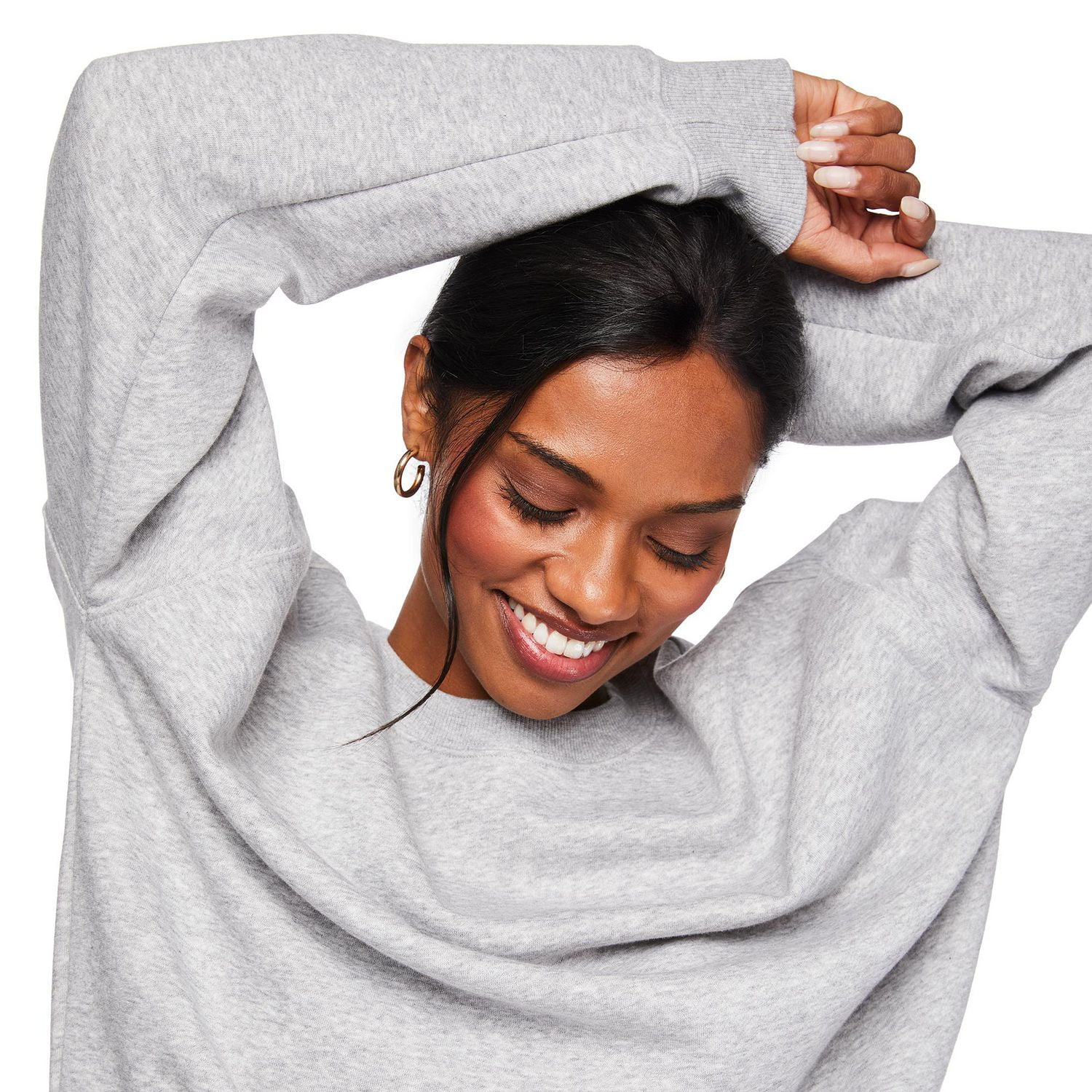 Coton ouaté à encolure ras du cou George pour femmes