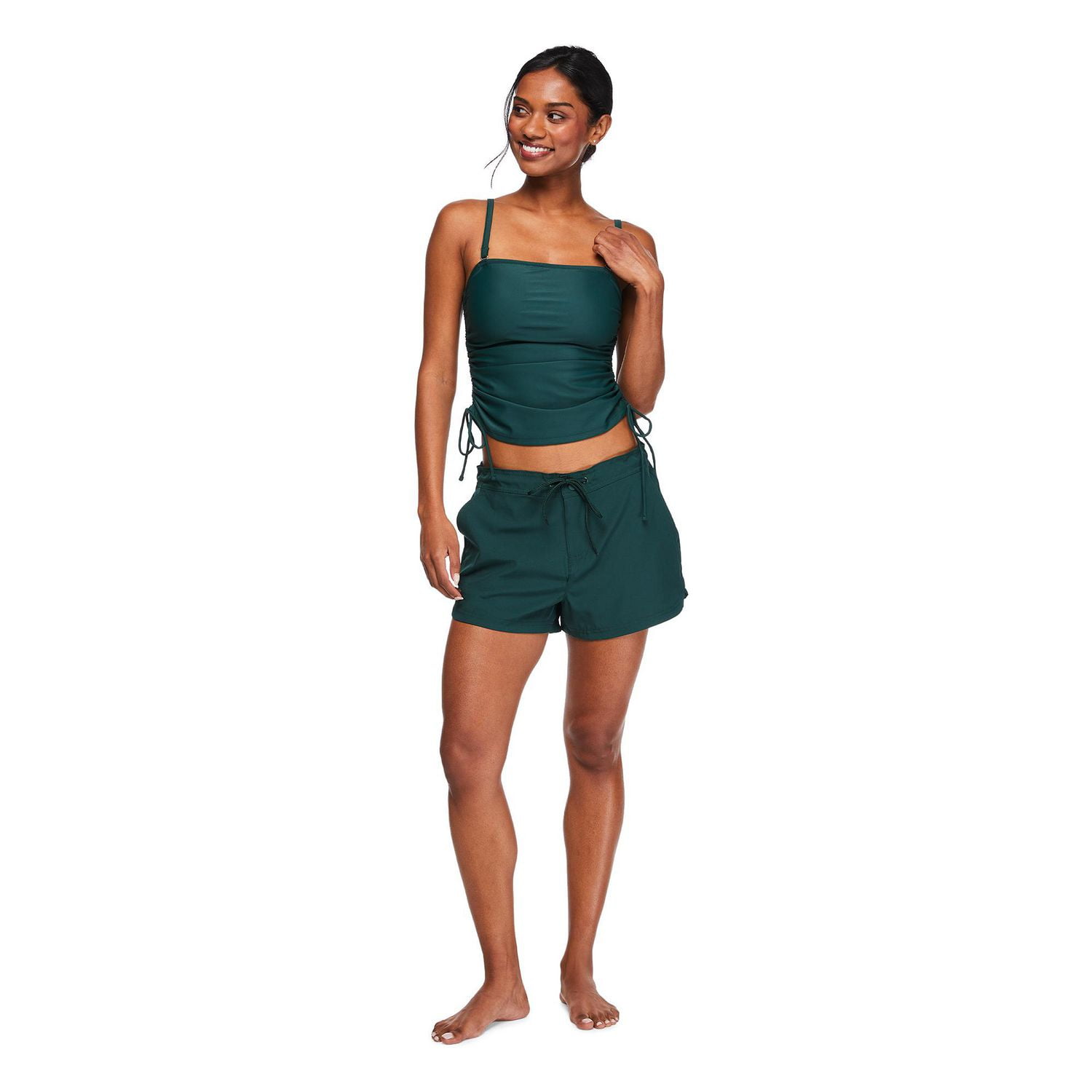 Tankini avec motif ruché George pour femmes