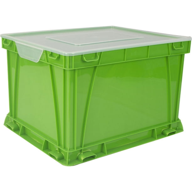 Storex Cube de Stockage et de Classement / Vert (3 unités /paquet)