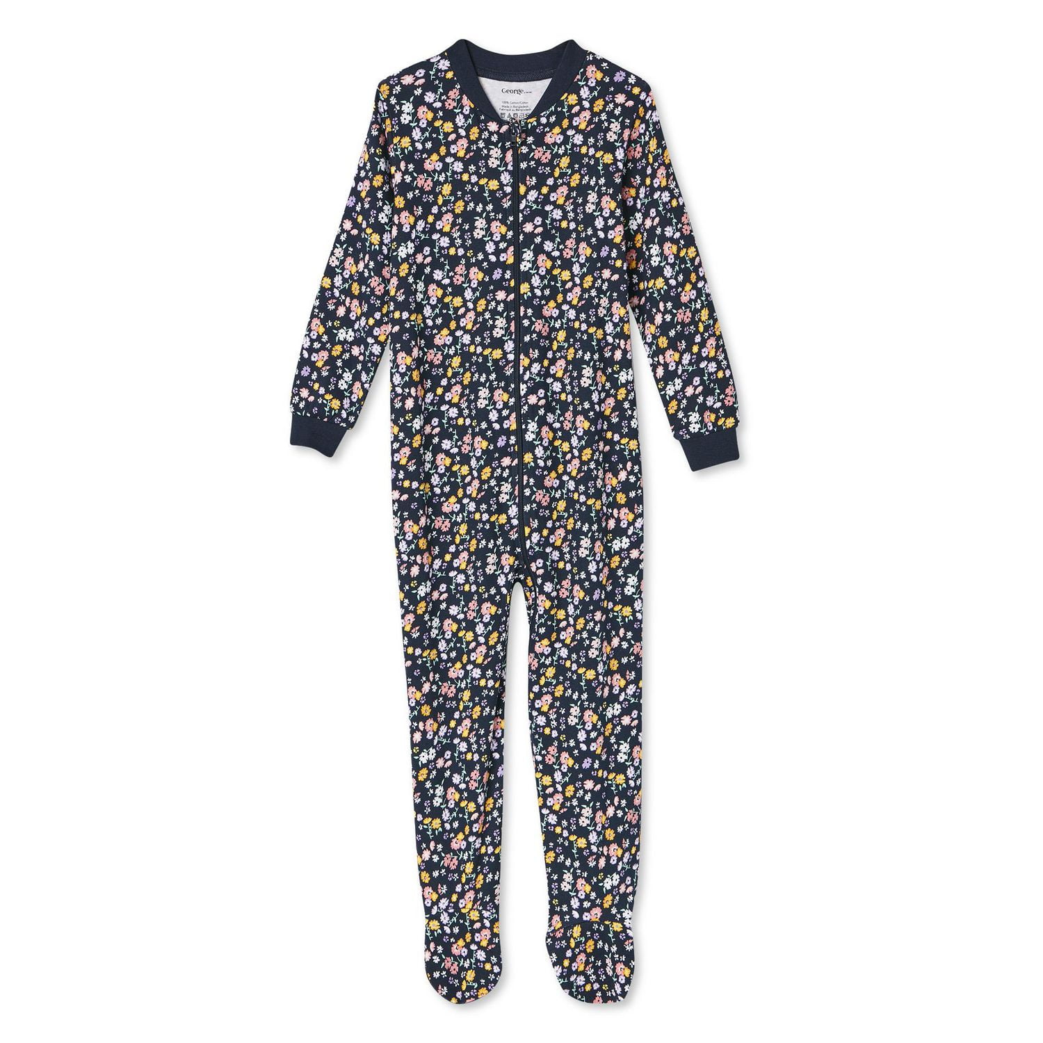 George Toddler Girls' Zip-Up Sleeper, Sizes 2T-5T