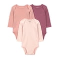 thumbnail image 1 of Carter's Child of Mine IG 3PK Bodysuit - Pink Solid, 1 of 4
