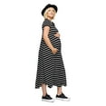 thumbnail image 2 of Paisley Sky Maternity Side Slit Maxi Dress, 2 of 6