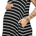 thumbnail image 4 of Paisley Sky Maternity Side Slit Maxi Dress, 4 of 6
