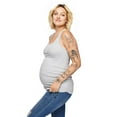 thumbnail image 2 of Paisley Sky Maternity Ruched Rib Racerback Tank, 2 of 6