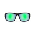 thumbnail image 2 of Athletic Works Polarized Black and Green Wraparound Sunglasses, 2 of 3