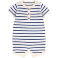 thumbnail image 1 of Carter's Child of Mine IB Romper - Blue Stripe, 1 of 3