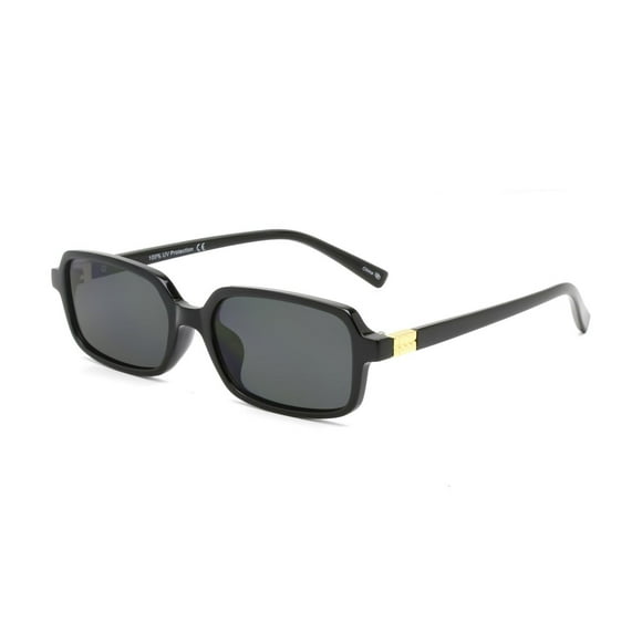 No Boundaries Women's Black Rectangle Sunglasses