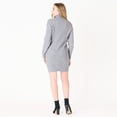 thumbnail image 4 of DV L/S Flat Collar cable knit sweater dress with zipper, 4 of 5