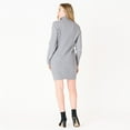thumbnail image 4 of DV L/S Flat Collar cable knit sweater dress with zipper, 4 of 5