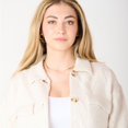 thumbnail image 4 of DV L/S Tonal chevron buttoned sweater jacket, 4 of 6